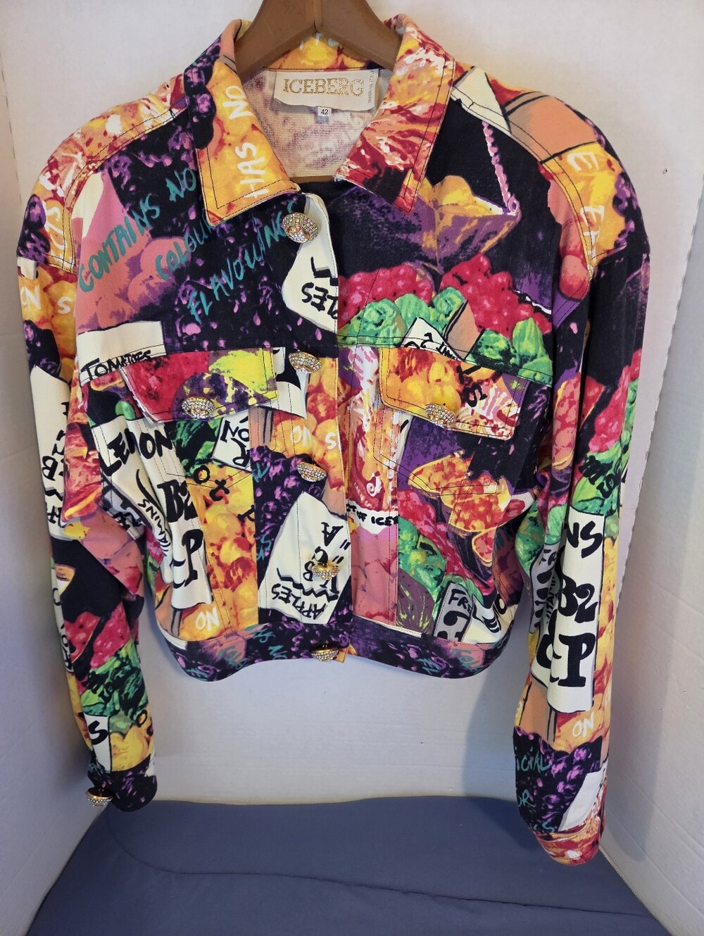 VINTAGE 1992 ICEBURG FRUIT/LETTUCE JACKET